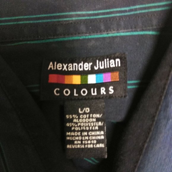 Alexander Julian Colours Button Down Casual Shirt - Picture 6 of 6